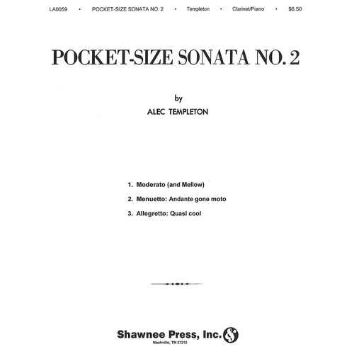 Pocket Size Sonata No 2 Clarinet And Piano (Softcover Book)