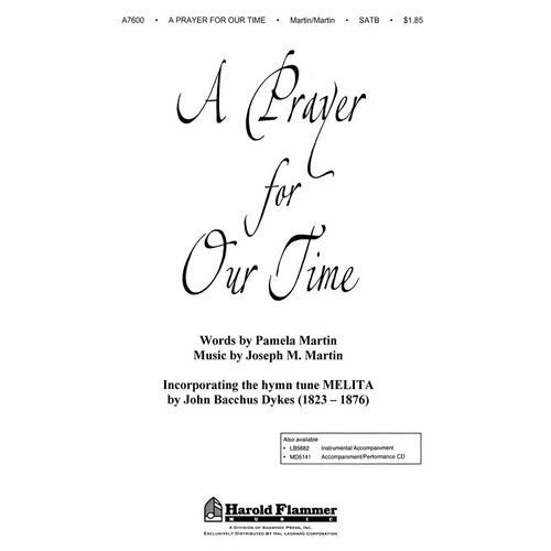 A Prayer For Our Time Orchestra Accompaniment (Music Score/Parts)