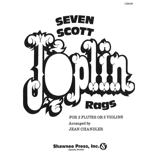Seven Scott Joplin Rags For 2 Flutes Violins 2Fl 