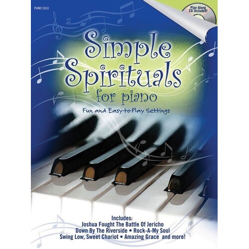 Simple Spirituals For Piano Solo Book And Accomp (Softcover Book/CD)