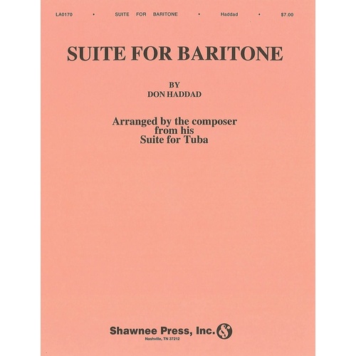 Haddad - Suite For Baritone (Softcover Book)