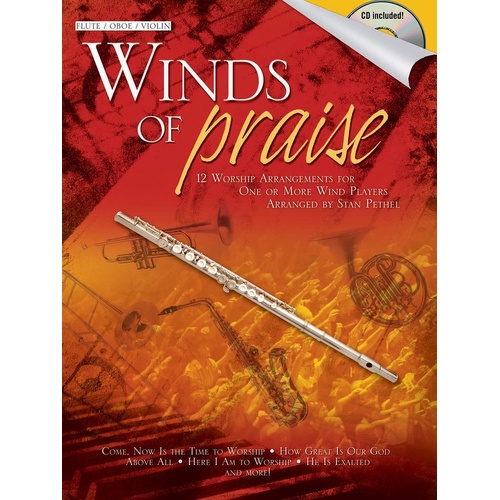 Winds Of Praise For Flute Stan Pethel (Softcover Book/CD)
