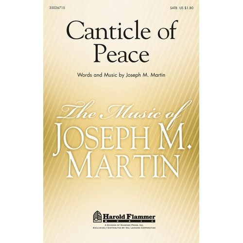 Canticle Of Peace SATB (Octavo)