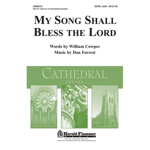 My Song Shall Bless The Lord SATB/Violin (Octavo)