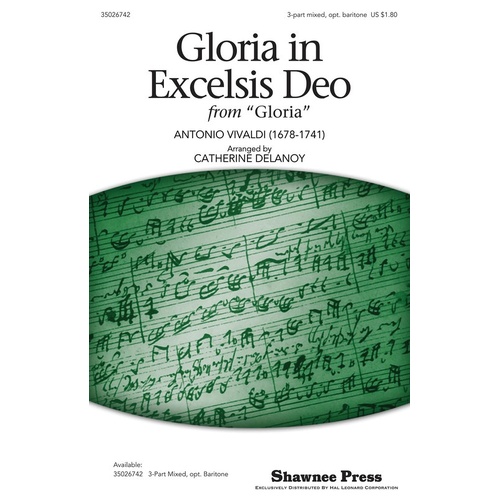 Gloria In Excelsis Deo 3Pt Opt Baritone (Octavo)