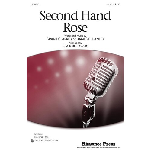 Second Hand Rose StudioTrax CD (CD Only)