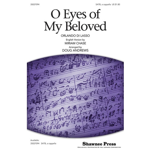 O Eyes Of My Beloved SATB (Octavo)