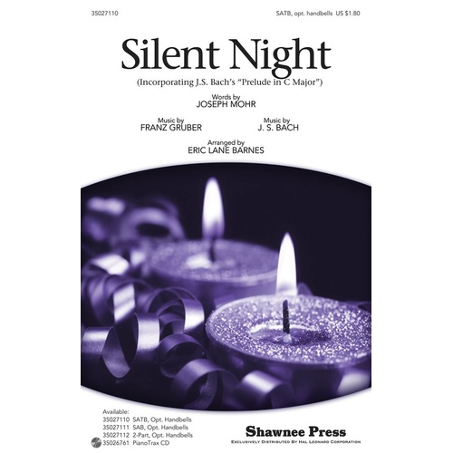 Silent Night SATB Opt Handbells (Octavo)