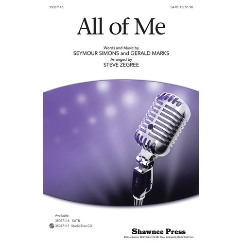 All Of Me SATB (Octavo)