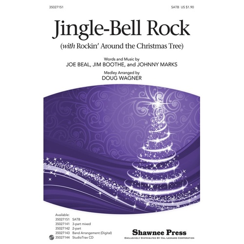 Jingle Bell Rock W Rocking Around SATB Opt Concert Band (Octavo)