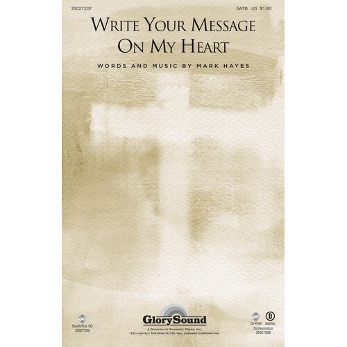 Write Your Message On My Heart ShowTrax CD (CD Only)
