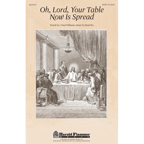Oh Lord Your Table Now Is Spread SATB (Octavo)