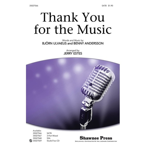 Thank You For The Music SATB (Octavo)