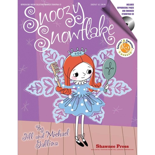 Snoozy Snowflake Unison Reproducible Book/CD 