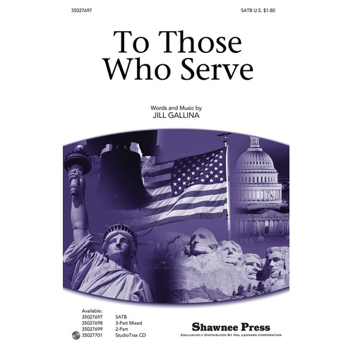 To Those Who Serve StudioTrax CD (CD Only)