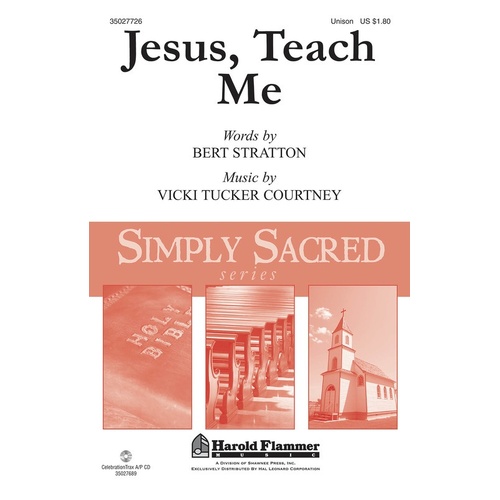 Jesus Teach Me Unison (Octavo)