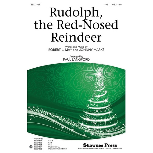 Rudolph The Red Nosed Reindeer SAB (Octavo)