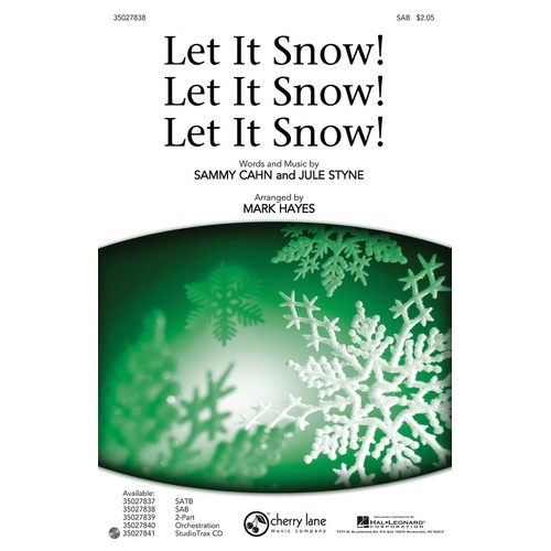 Let It Snow Let It Snow Let It Snow SAB (Octavo)