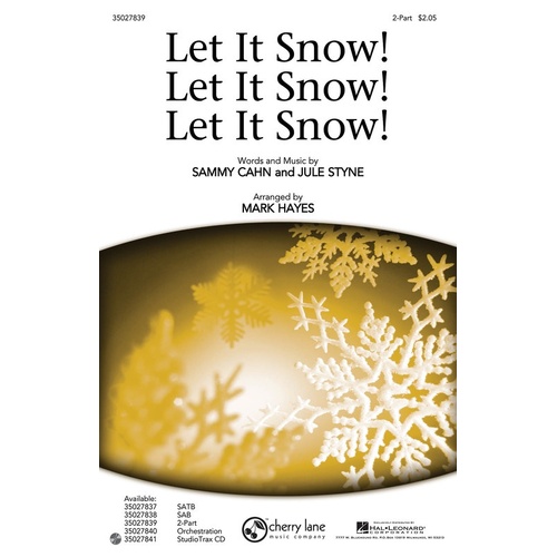 Let It Snow Let It Snow Let It Snow 2Pt (Octavo)
