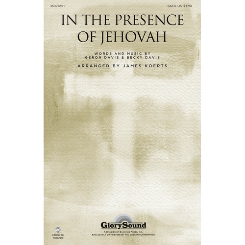 In The Presence Of Jehovah SATB (Octavo)