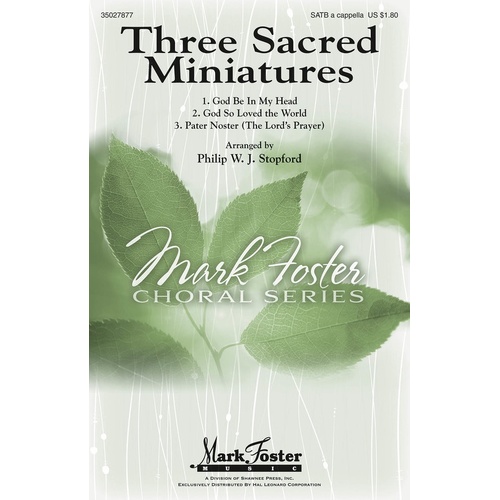 Three Sacred Miniatures SATB (Octavo)