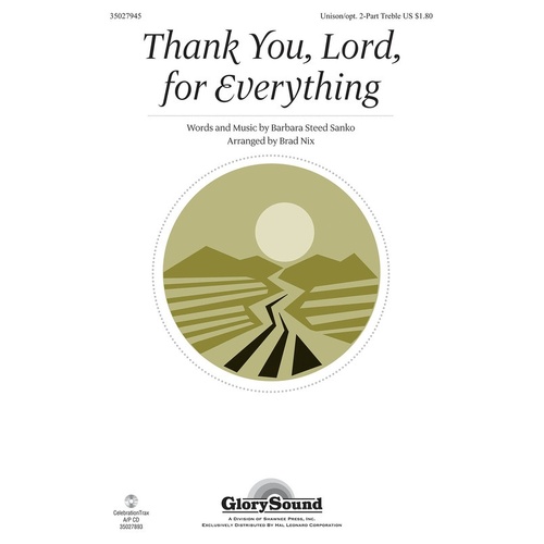 Thank You Lord For Everything 2Pt (Octavo)