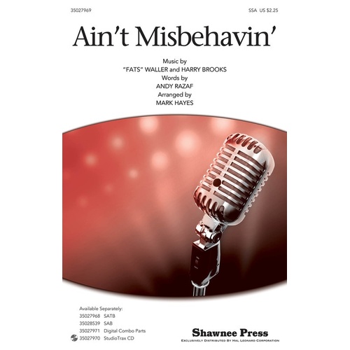 Aint Misbehavin SSA (Octavo)