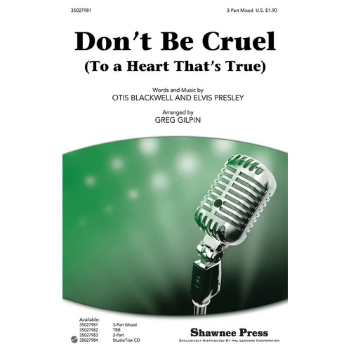 Dont Be Cruel 2Pt (Octavo)