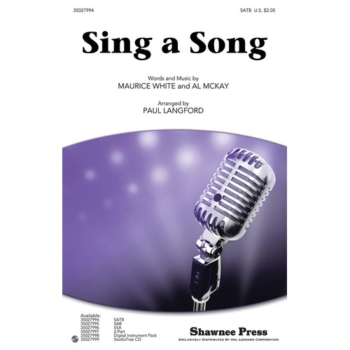 Sing A Song StrudioTrax CD (CD Only)