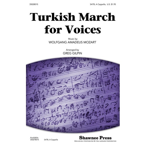 Turkish March For Voices SATB (Octavo)