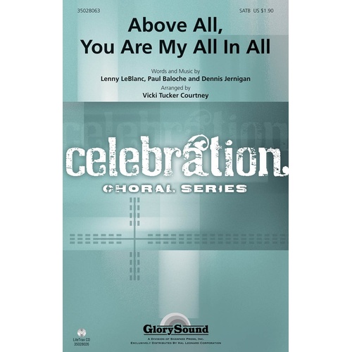 Above All You Are My All In All SATB (Octavo)