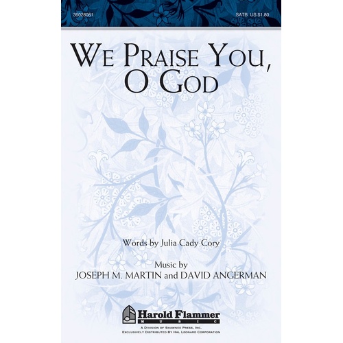 We Praise You O God SATB (Octavo)