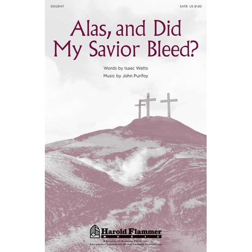 Alas And Did My Savior Bleed SATB (Octavo)