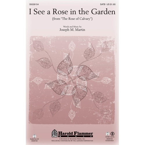 I See A Rose In The Garden StudioTrax CD (CD Only)