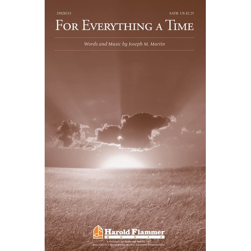 For Everything A Time SATB (Octavo)