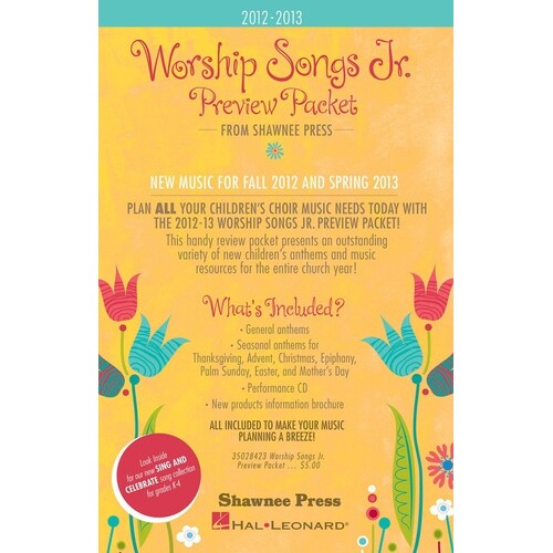 2012-2013 Worship Songs Junior Preview Packet