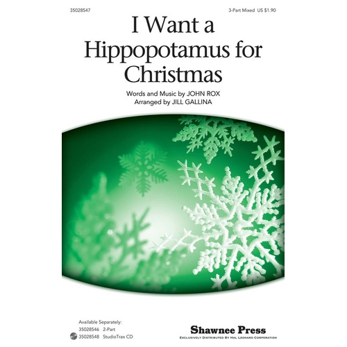 I Want A Hippopotamus For Christmas 3Pt (Octavo)