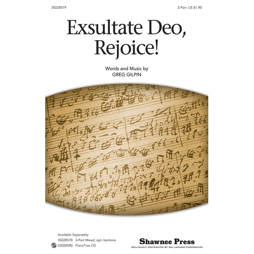 Exsultate Deo Rejoice 2Pt (Octavo)