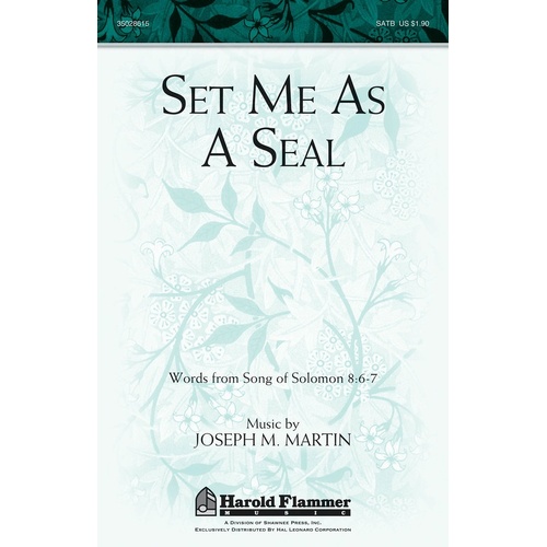 Set Me As A Seal SATB (Octavo)