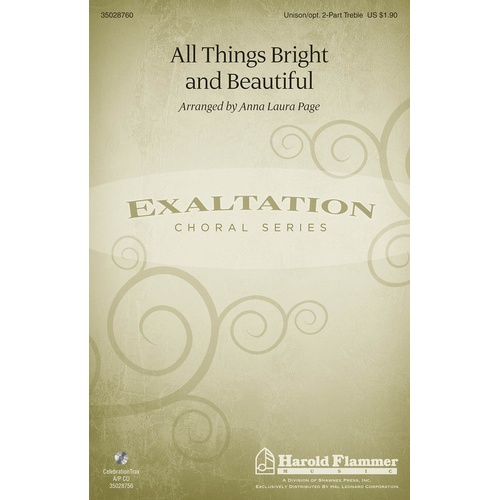 All Things Bright And Beautiful 2Pt (Octavo)