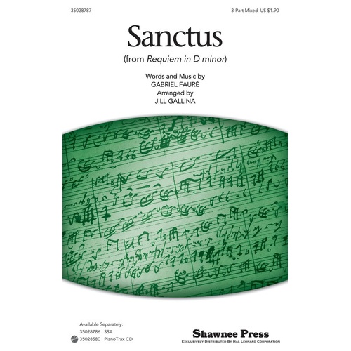 Sanctus SAB (Octavo)
