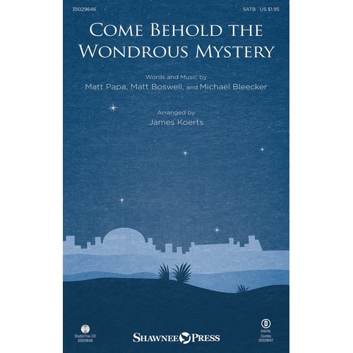 Come Behold The Wondrous Mystery StudioTrax CD (CD Only)