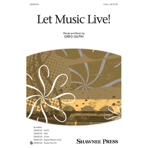 Let Music Live 2 Part (Octavo)