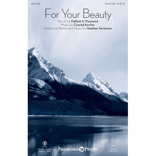 For Your Beauty SSAATTBB (Octavo)