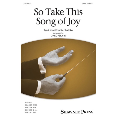 So Take This Song Of Joy 2 Part (Octavo)
