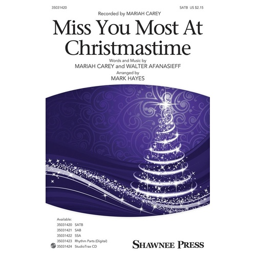 Miss You Most At Christmas Time SATB (Octavo)