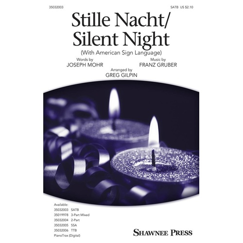 Stille Nacht/Silent Night (With Sign Language) SATB (Octavo)