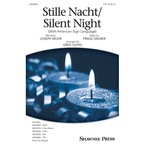 Stille Nacht/Silent Night With Sign Language TTB (Octavo)