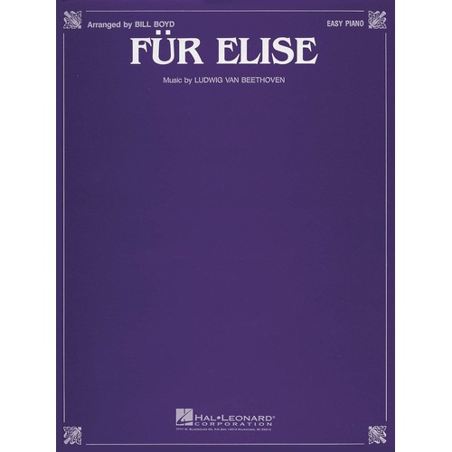 Fur Elise Easy Piano Arrangement by Hal Leonard - 6 Pages