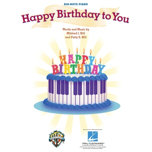 Happy Birthday To You S/S Big Note Piano (Softcover Book)